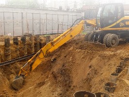 Устройство котлована Кызыл